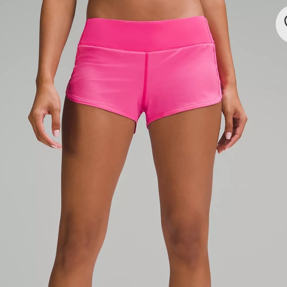Sonic Pink Speed Up Low Rise 2.5 Inch Shorts